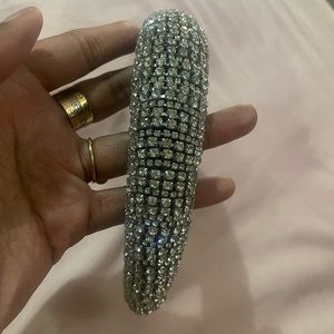 Silver and cz headband